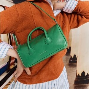 Marge Sherwood Zipper Small Handbag in green